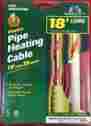 00-09018 Duck Brand Electric Pipe Heating Cable 18 Long 36 Watts Prevents Frozen Water Pipes