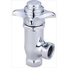 0333.5 Central -closing Handle Chrome Angle Stop Brass 4-arm