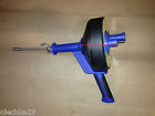 1 Tool Snake Powered 4-25ft Drill Cleaner Cable Hand Crank Operated Drain