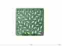 1218gr 12-inch Nds Plastic Botanical Design Square Watering Grate Green