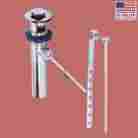 13779 The Renovators Supply Sink Drain Chrome Lever Pop-up With Overflow 096962348489