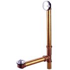 Dll3181 18 Drain Waste Tub " Lift Turn Overflow Chrome Polished