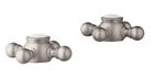 Gro18733av0 18733av0 Cross Grohe Faucet Nickel Handles Geneva Satin Lav Collection