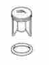 21318-cp Kohler Stopper Assembly Polished Chrome
