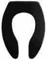 3480830 42024 Church Elongated Open Front Toilet Seat In Black Id 073088025111
