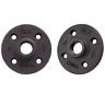 F-12-2 360 Ldr Industries Packs Pipe Decor Black Iron Flange 019442526245