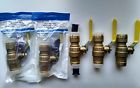 Fbv-3c-qc 4 Push Cpvc Brass Valves 3 Pex Sharkbite Type Copper Ball Fit