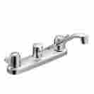 40611 Cleveland Faucet Group New Cfg Cornerstone Kitchen Chrome Two Handle No