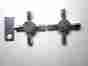 437100 Universal Matco New Pair 2 C.p Chrome Cross Faucet Handles For Standard Size Stems