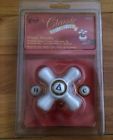 46024 Tip Handle Porcelain Brass Decorative Polished Cross Danco Finish