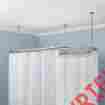 4finishes Sr901516 Naiture Brass Oval Shower Curtain Rod In 8 Sizes And