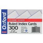 40149 " 5 3 Count Ruled - Index White Oxford Cards 300