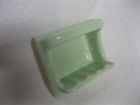 50 Cool Green Dish Vintage - Jade Bar ---- Soap Stock Grab Ceramic