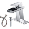 6009-c-2 Bwe Waterfall Bathroom Sink Faucet Single Handle One 696575945169