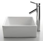 C-kcv-120-1002ch 796357 Id Faucet Sheven Sink White Square Ceramic