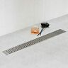 796862171681 Sanitemodar Linear Shower Drain With Removable Square Hole