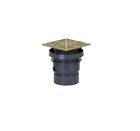 832-36pnq 3 Drain Square Floor Finishline Complete Sioux Pvc