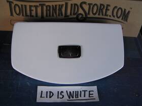 735168 American Standard Toilet Tank Lid Dual Flush Button Included White 17b