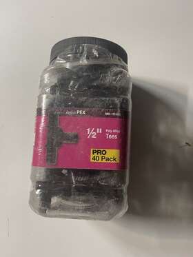 Pxpat1240jr Apollo 1/2 Inch Plastic Pex-b Barb Tee Pro Pack 40-pack