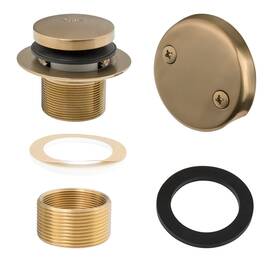 629907-1cpz Artiwell Tip-toe Tub Trim Set With Two-hole Overflow Faceplate And No Plumber S Gasket