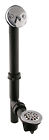 Y592144cp Assembly - Overflow Chrome Westbrass Waste Bath Tub Lever Blk Trip