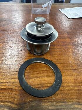 K826-34dsbn Ball Keeney 1.5-in Brushed Nickel Roller Drain Assembly Model Used