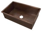 796641 Bfkki 944503 Weathered - Id Sink Copper Kitchen Gauge 16 Single Bowl