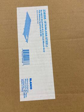 Blanco 236595 Stainless Basin Rack For Quatrus Super Single Dual Mount #524221