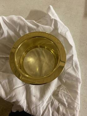Brasstech 112/03n Garbage Disposer Flange - Uncoated Polished Brass Living
