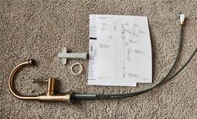 61374lf-h-gl Brizo Rook Instant Hot Faucet With Arc Spout - Read