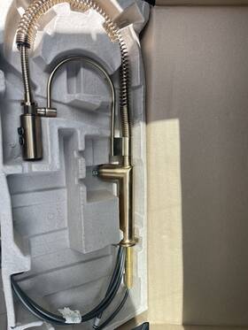 63375lf-gllhp Brizo Kitchen Faucet Lesshandle Luxe Gold Parts Nohardware