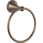 69546-bz Brushed " Towel Mount Traditional Brizo Bronze 6 Ring Wall