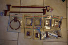 C4354br C4352br C4353br C4356br C4359br Amerock Color Accents Ankor Hocking Red Bathroom Accessory Set 10pc Towel Rack Glass Soapdish Hook Burgundy