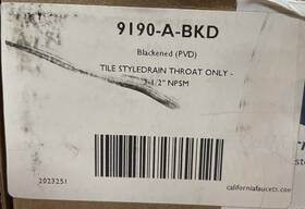 9190-a-bkn California Faucets Styledrain 5-7/8 Inch Open Shower Drain Grid - Read