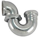 11314 Cast Trap 4 1-1 2 " Pipe Brass Chrome Plated Drain La Sink