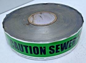 Ta-dt-2-gs Christys Caution Sewer Line Buried Below - Detectable Underground Marking Tape Green 2 Inch
