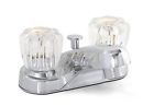 120169lf Chrome Centerset Acrylic-handle Abs Faucet Pop-up Lav Premier Bayview