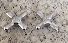 Chrome Handles Bright Vintage 3 Bathroom Faucet Sink "