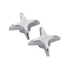Sh3473 Cross Craft Brass Handle Faucet Pair