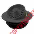D2124-54 Westbrass Universal Disposal Ring And Strainer Stopper Black