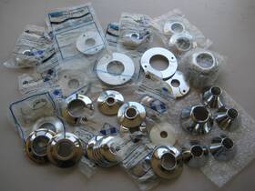 Hd76c Dearborn Brass Plumbing Lot And Watts Polished Chrome Escutcheon Plate Trim Ring