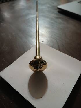 Rp426151pb Delta 034449369037 Victorian Lift Rod And Finial Bathroom Polished Brass