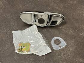 201020 Delta Chrome Brass Raised Deck Plate With Set Nuts For Single Hole Bathroom Faucet
