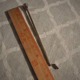 Delta 313097131176 Vintage 1970s Chromed Pop-up Drain Lift Rod With Threaded Extension Connector