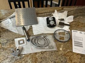 342701-sp Delta 14 Shower Raincan Hand And Rough Valve Nickel Read