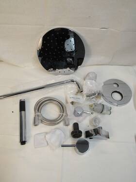 Delta 342702 Modern Monitor Round Rain Shower System Faucet Set Chrome No Valve