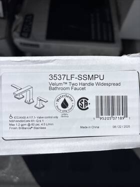Delta 3537lf-ssmpu Read Velum Two Handle Widespread Bathroom Faucet - Stainless
