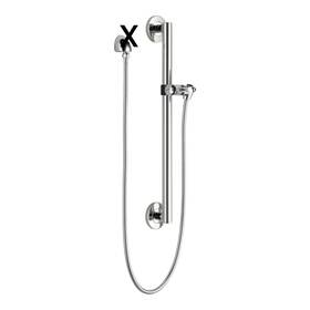 51600-ss Delta 24 Inch Slide Bar Handheld Showerheads Stainless Missing Elbow