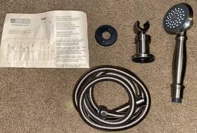 55020-ss Delta Single-setting Adjustable Hand Shower In Stainless Briefly Used