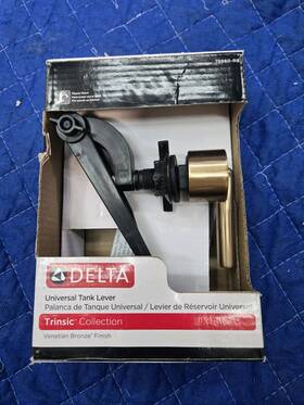 75960-cz Delta Trinsic Universal Toilet Handle In Champagne Bronze